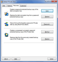 Dekart Private Disk screenshot